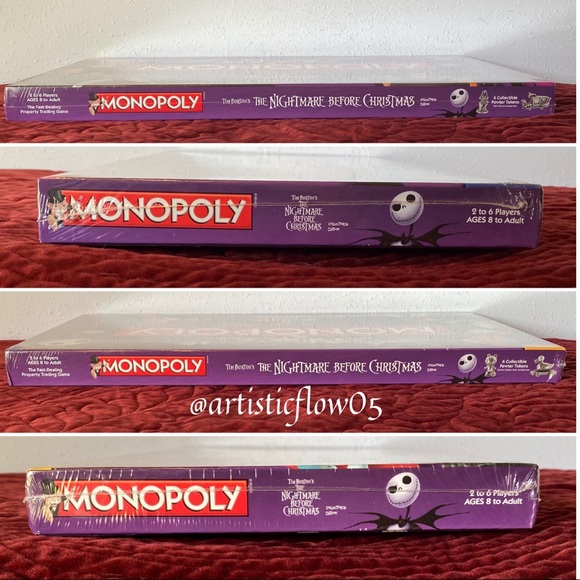 RARE! SEALED! Nightmare Before Christmas Monopoly - Picture 5 of 7